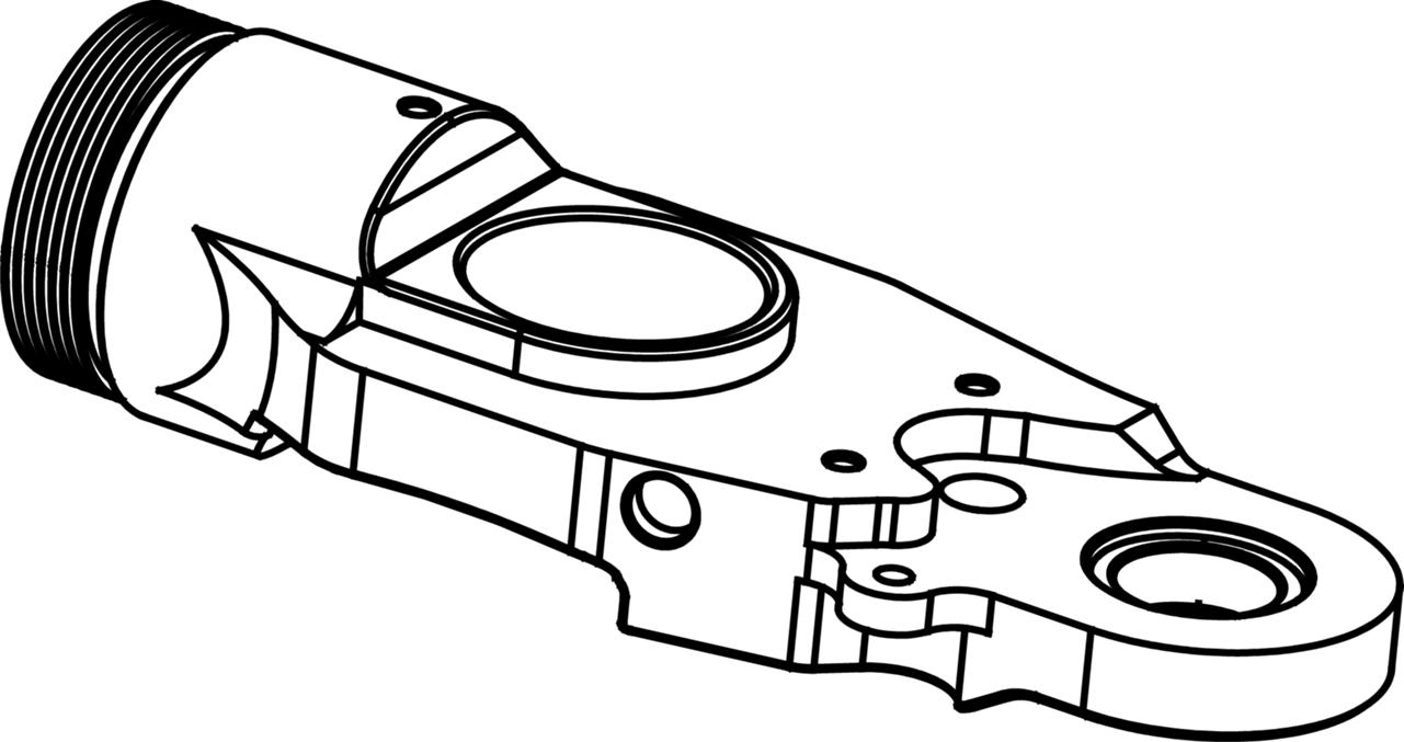 Load-bearing body in forged aluminum